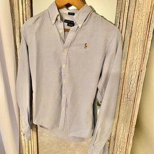 RALPH LAUREN Slim Fit Cotton Oxford Shirt